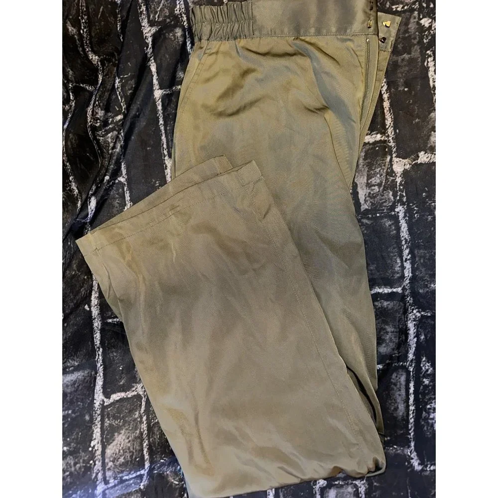 Royalty by Maluma Mens Utility Flat Front Trouser Pants, Green, Size‎ 38, NWT